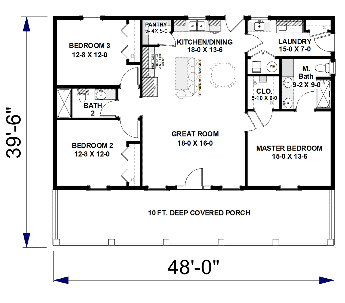 House Plan 77439 Level One