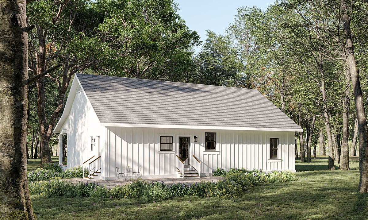 House Plan 77439 Rear Elevation