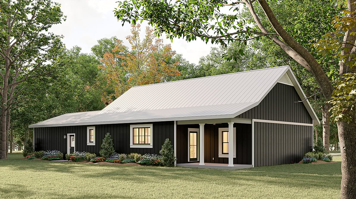 House Plan 77441 Rear Elevation