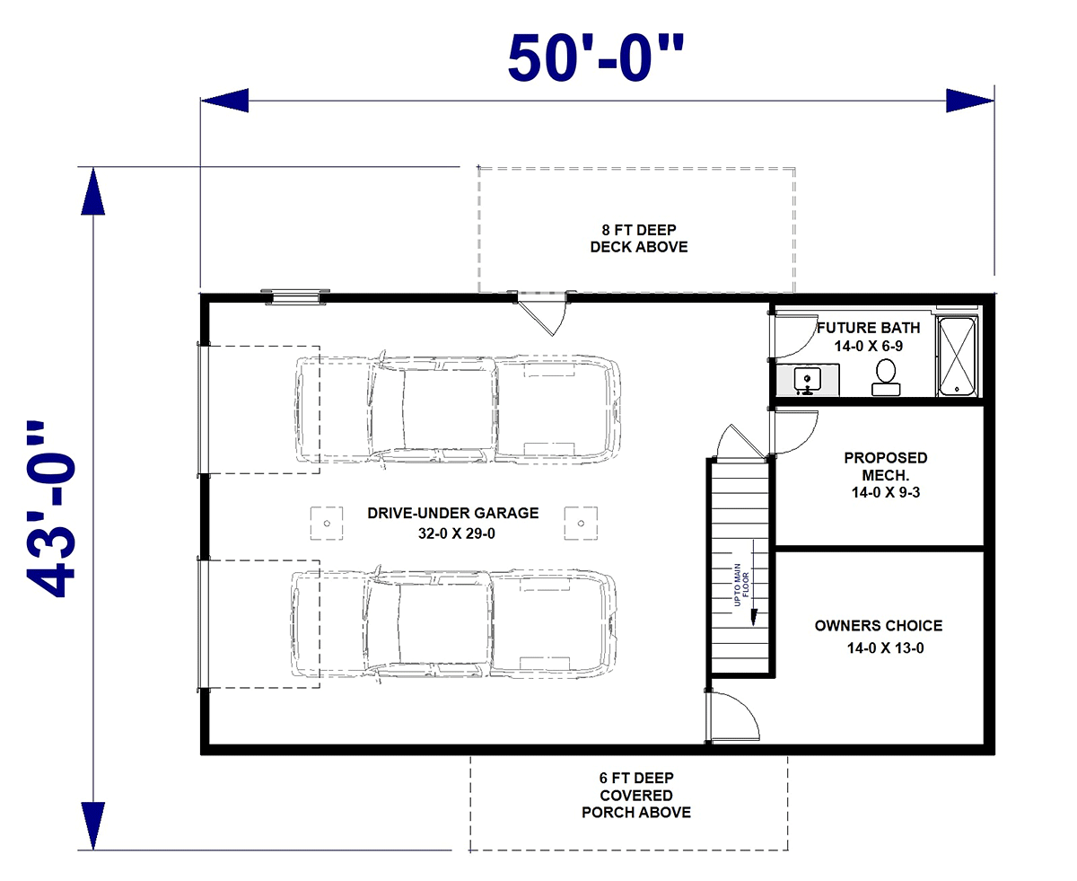 House Plan 77442 Lower Level