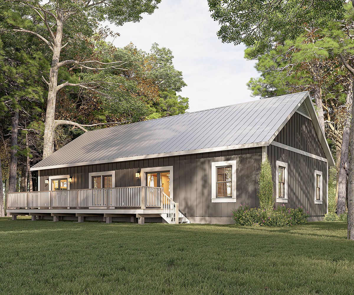 House Plan 77443 Rear Elevation
