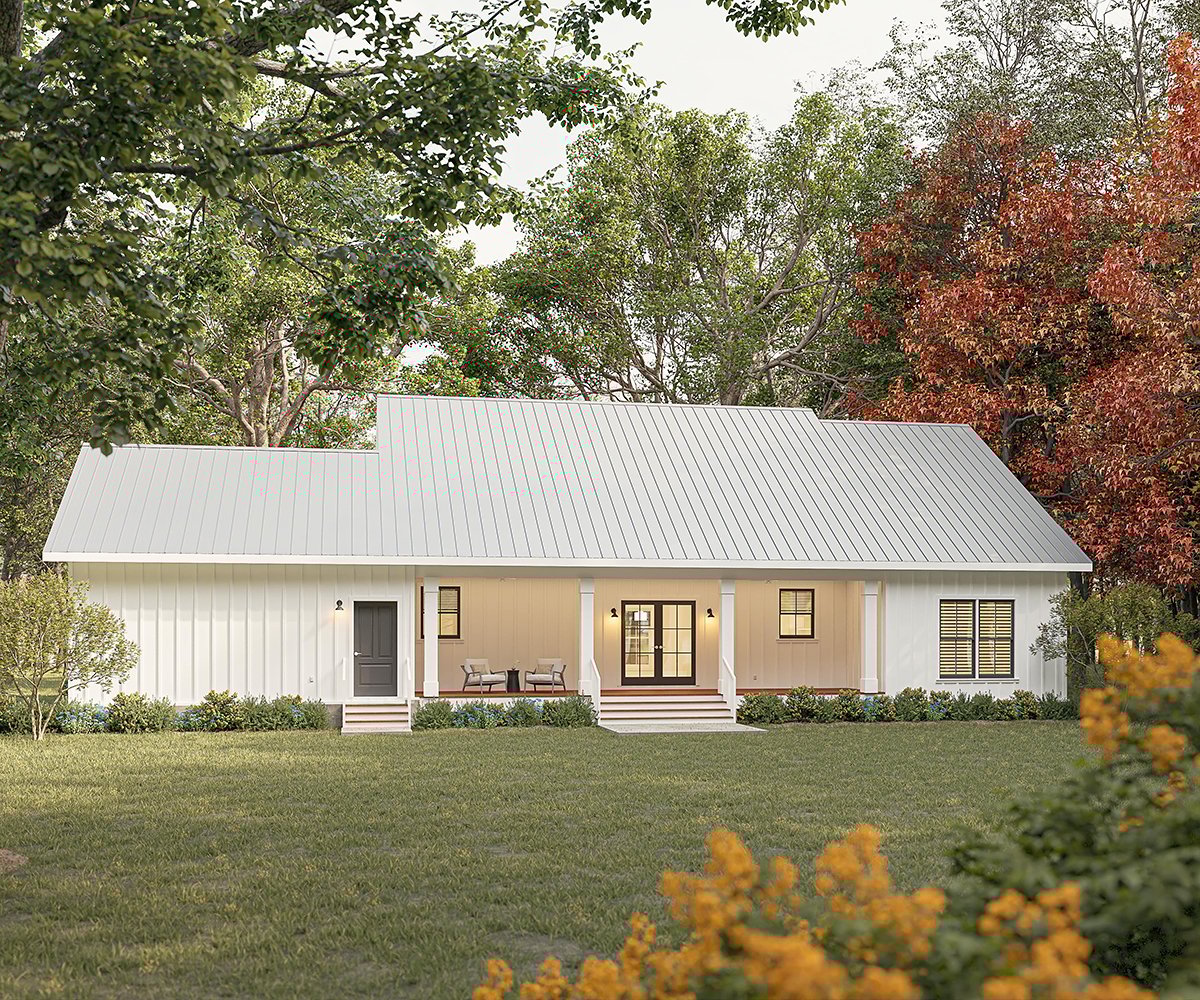 House Plan 77446 Rear Elevation