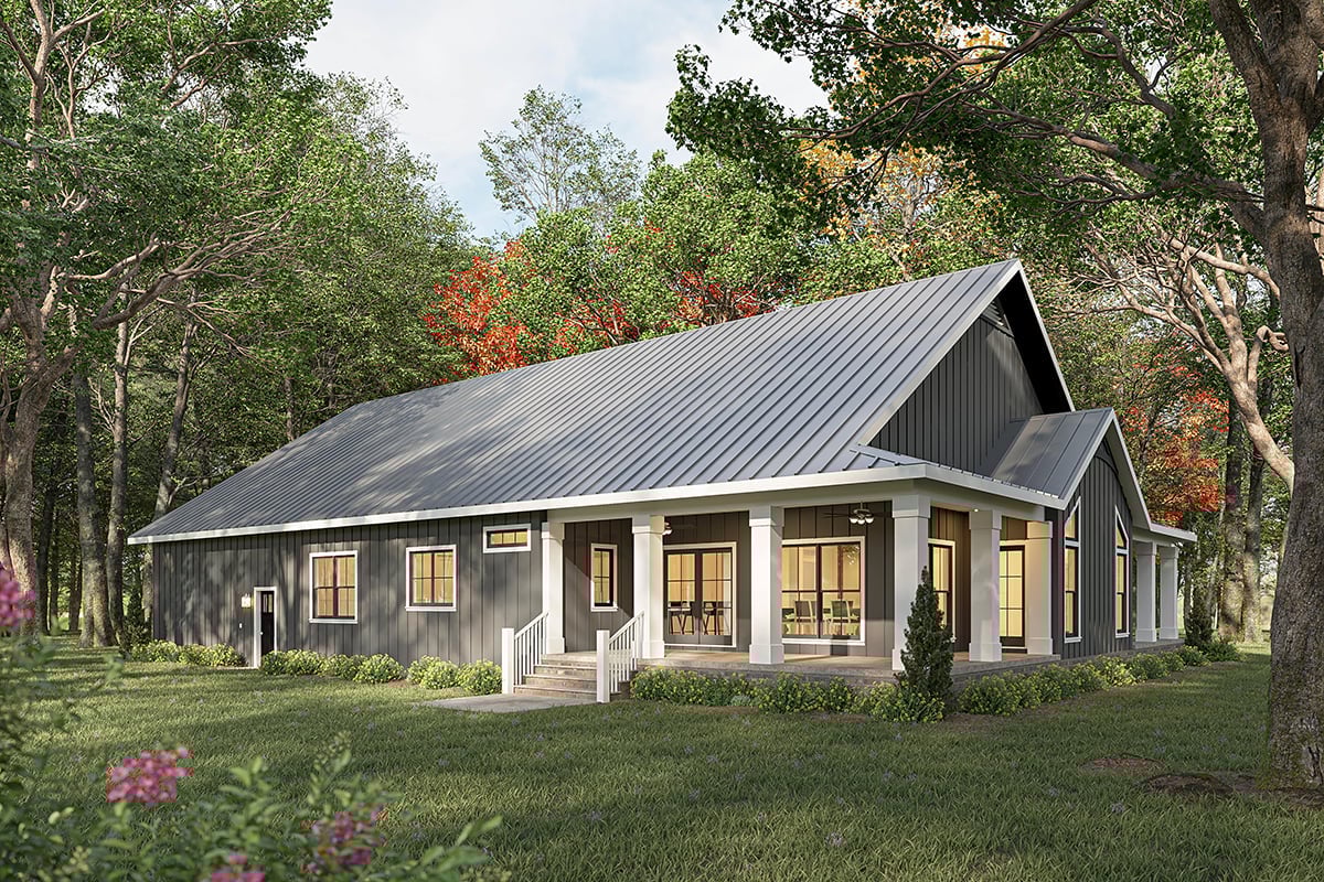 House Plan 77450 Rear Elevation