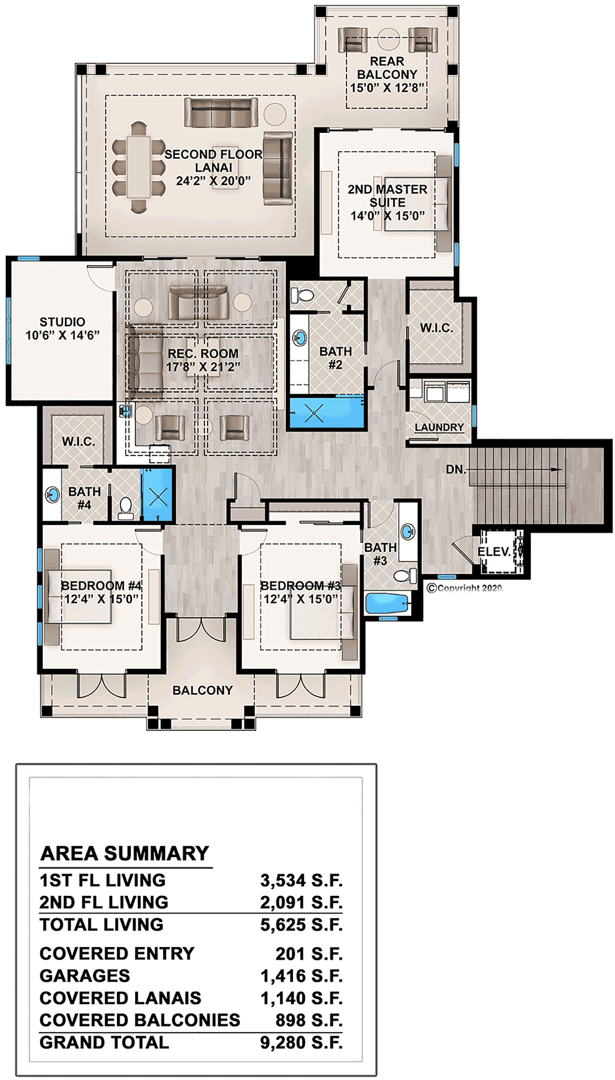 House Plan 77500 Level Two