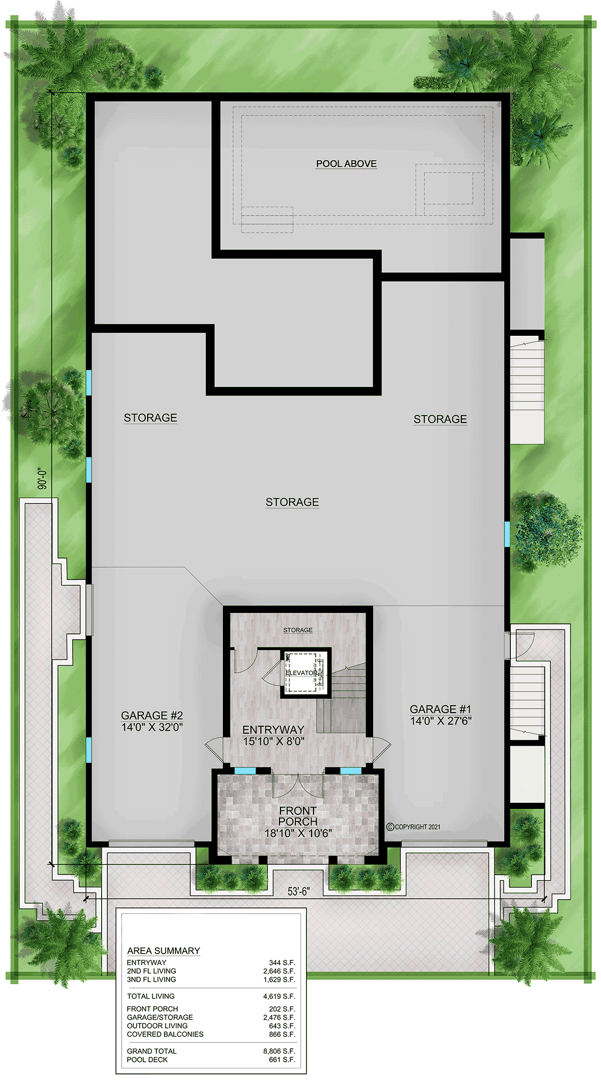 House Plan 77508 Lower Level