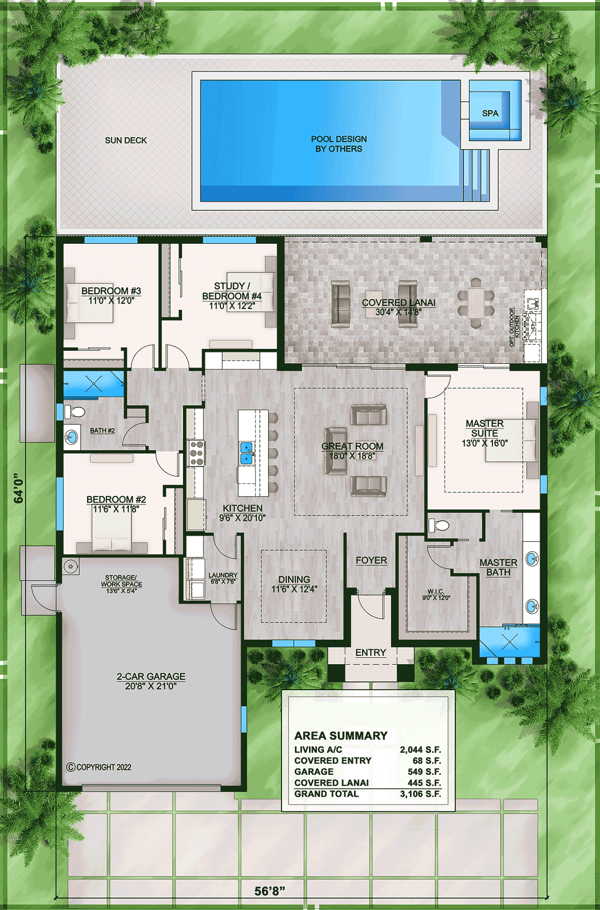 House Plan 77532 Level One