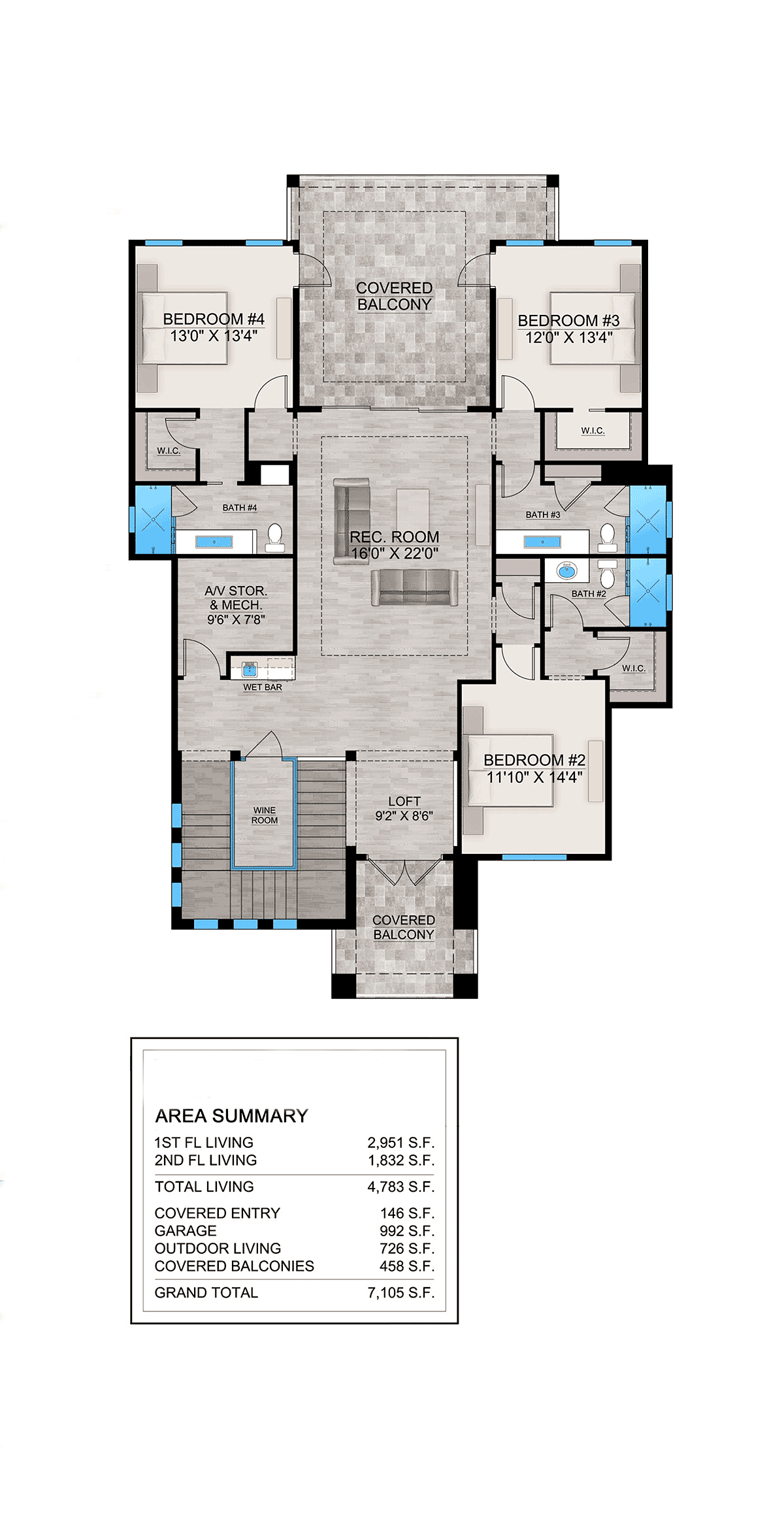House Plan 77534 Level Two