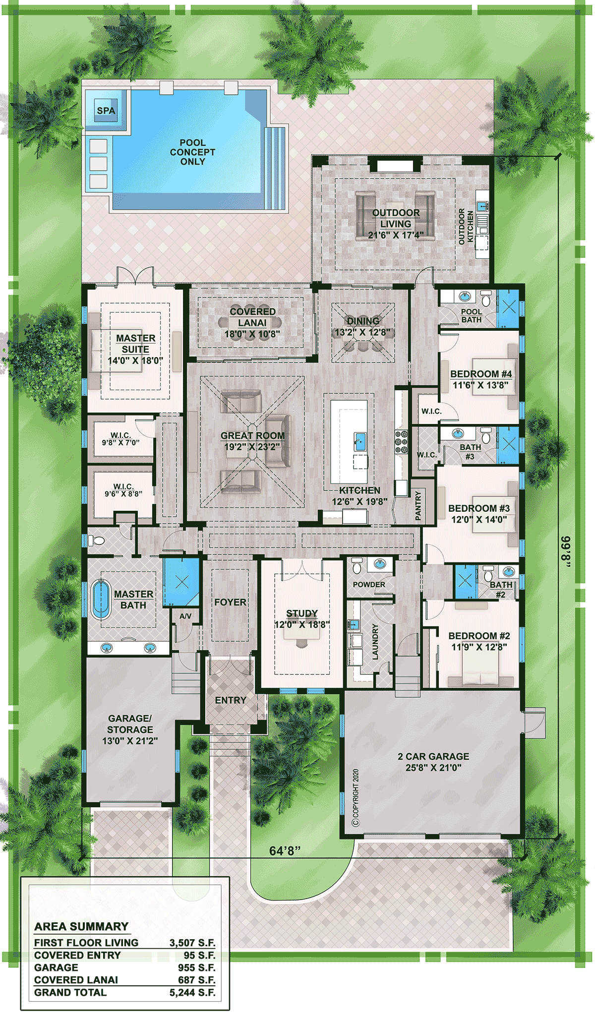 House Plan 77536 Level One