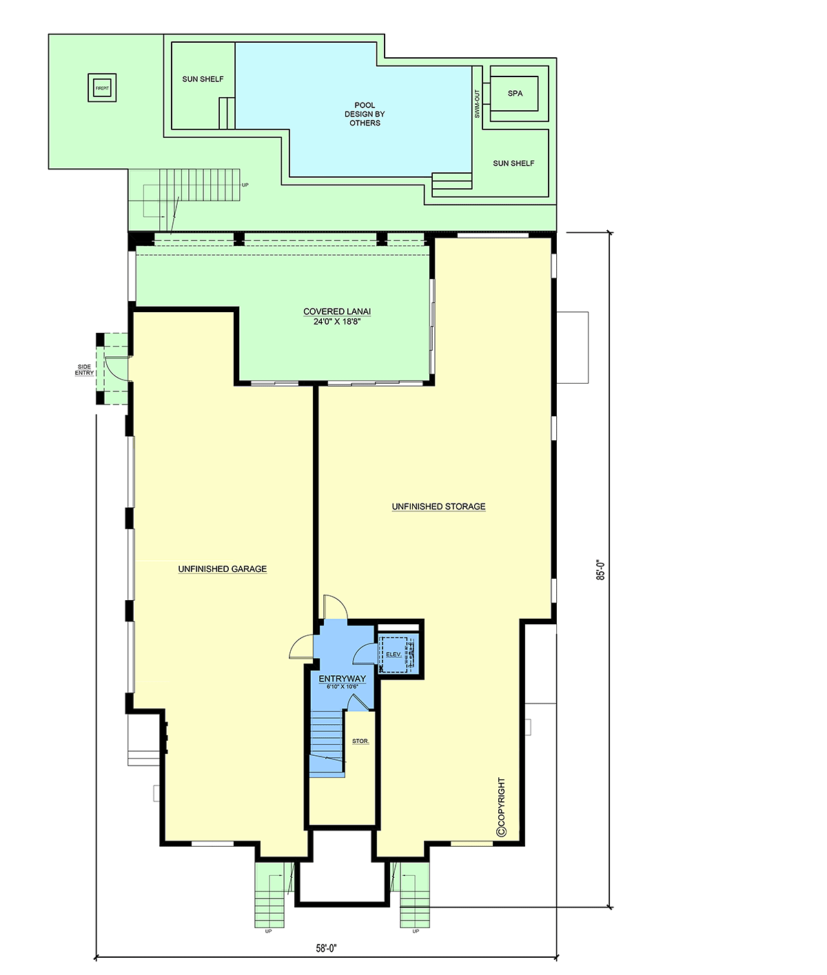 House Plan 77543 Lower Level