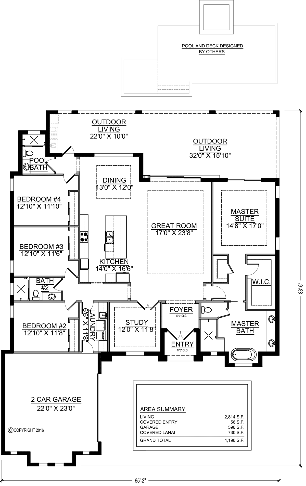 House Plan 77604 Level One