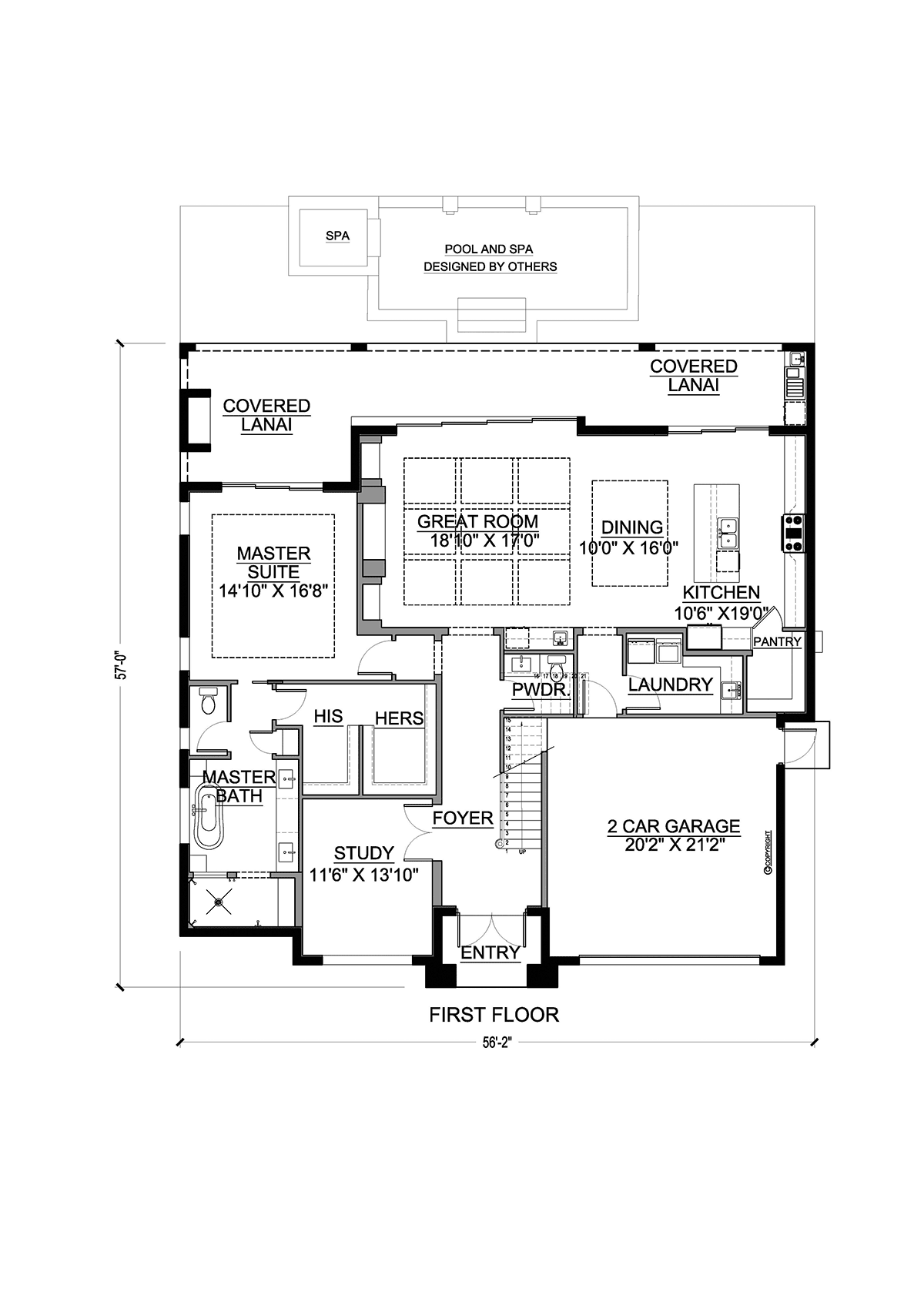 Contemporary, Modern House Plan 77631 with 4 Bed, 5 Bath, 2 Car Garage Level One