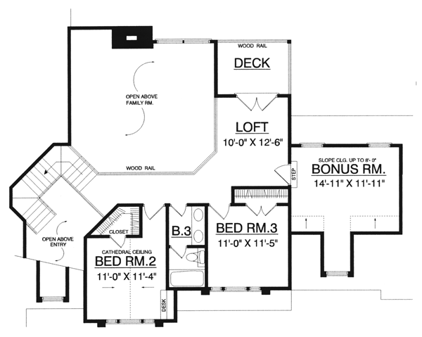 Plan 77732 | European Style with 3 Bed, 3 Bath, 2 Car Garage