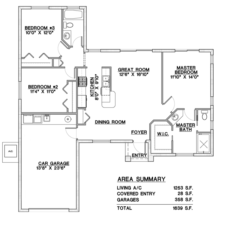 House Plan 78102 Level One