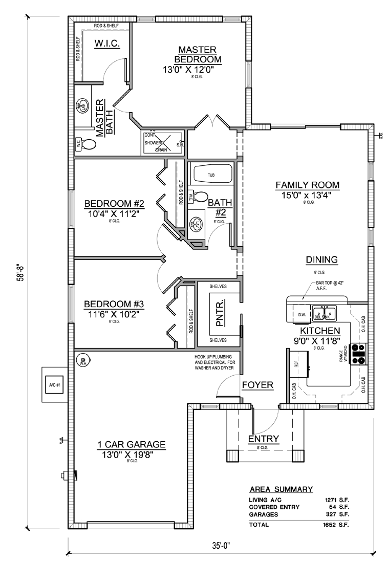 House Plan 78108 Level One