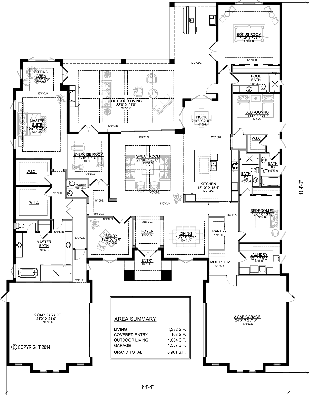 House Plan 78129 Level One