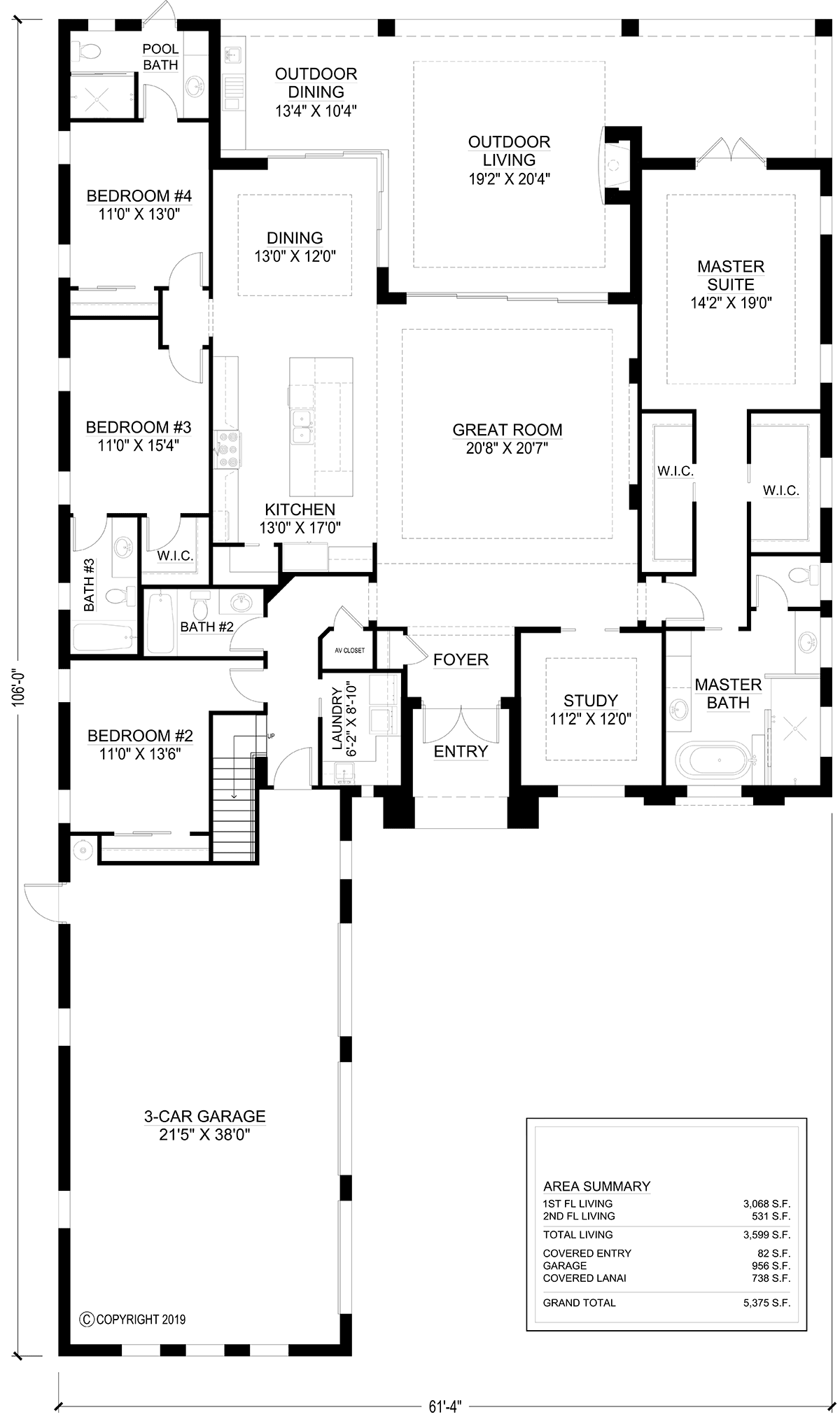House Plan 78150 Level One