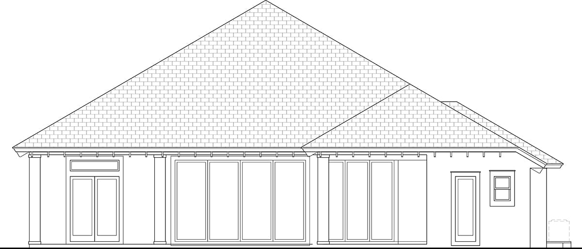 House Plan 78155 Rear Elevation