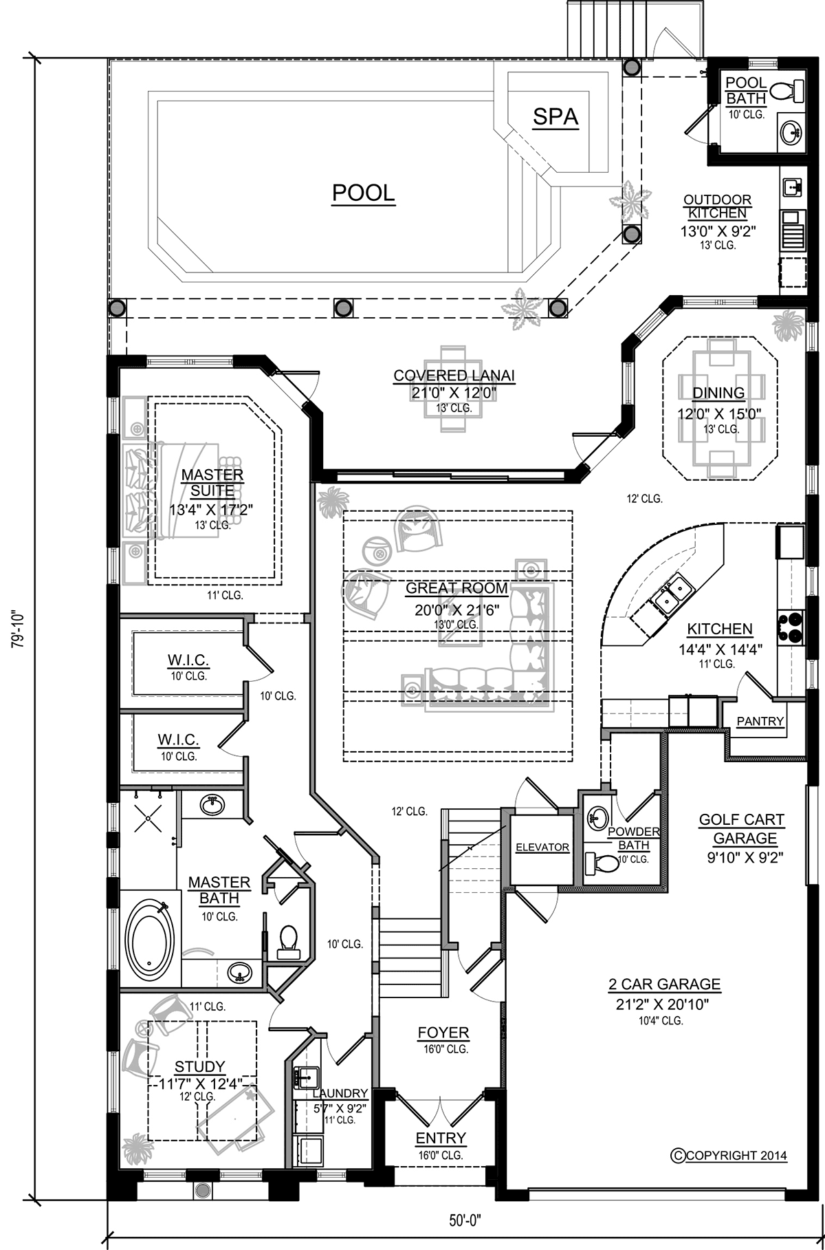 House Plan 78163 Level One