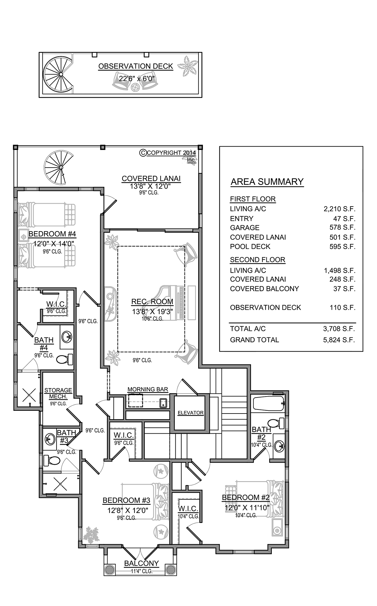 House Plan 78163 Level Two