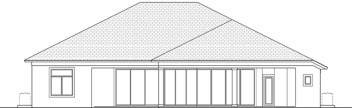 House Plan 78164 Rear Elevation
