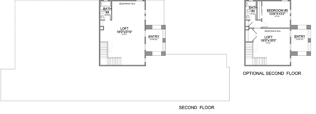 Coastal, Florida House Plan 78171 with 5 Bed, 5 Bath, 3 Car Garage Level Two
