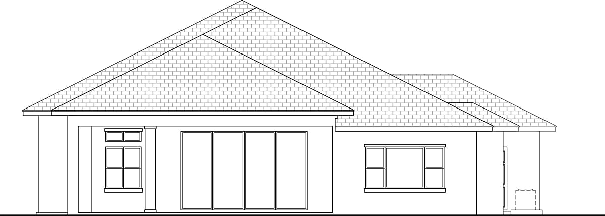 House Plan 78179 Rear Elevation