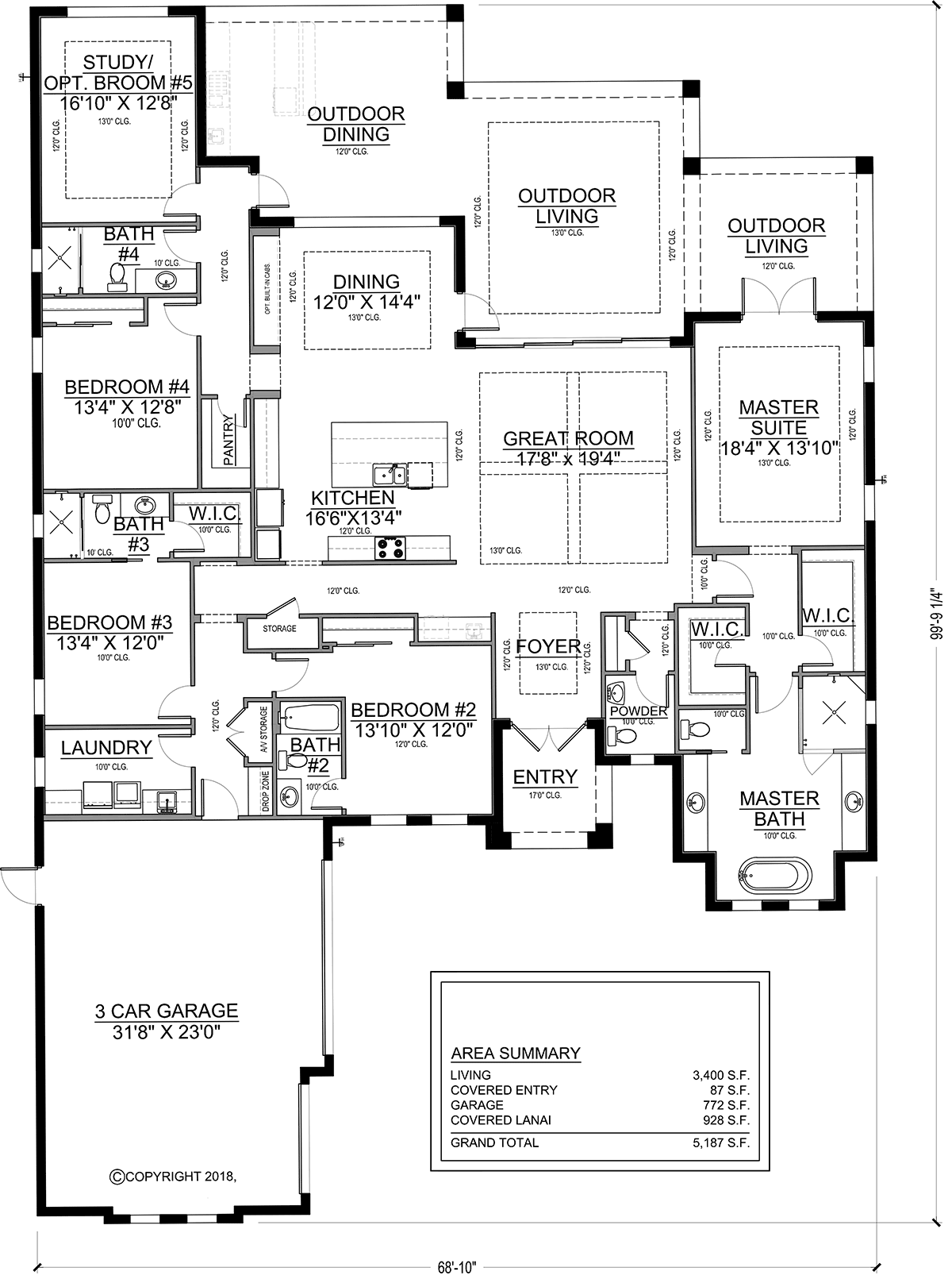 House Plan 78186 Level One