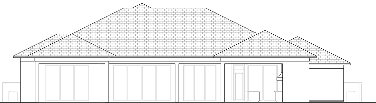 House Plan 78188 Rear Elevation
