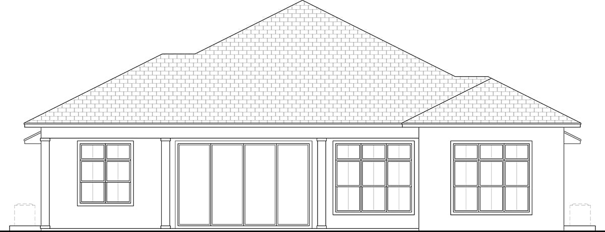 House Plan 78190 Rear Elevation