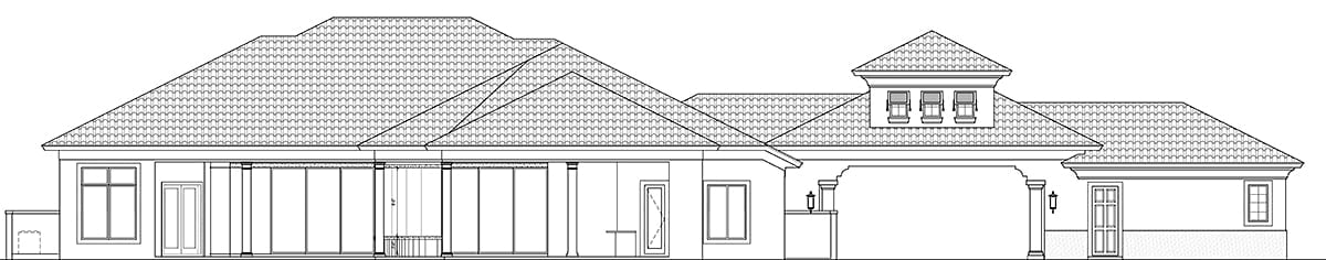 House Plan 78196 Rear Elevation