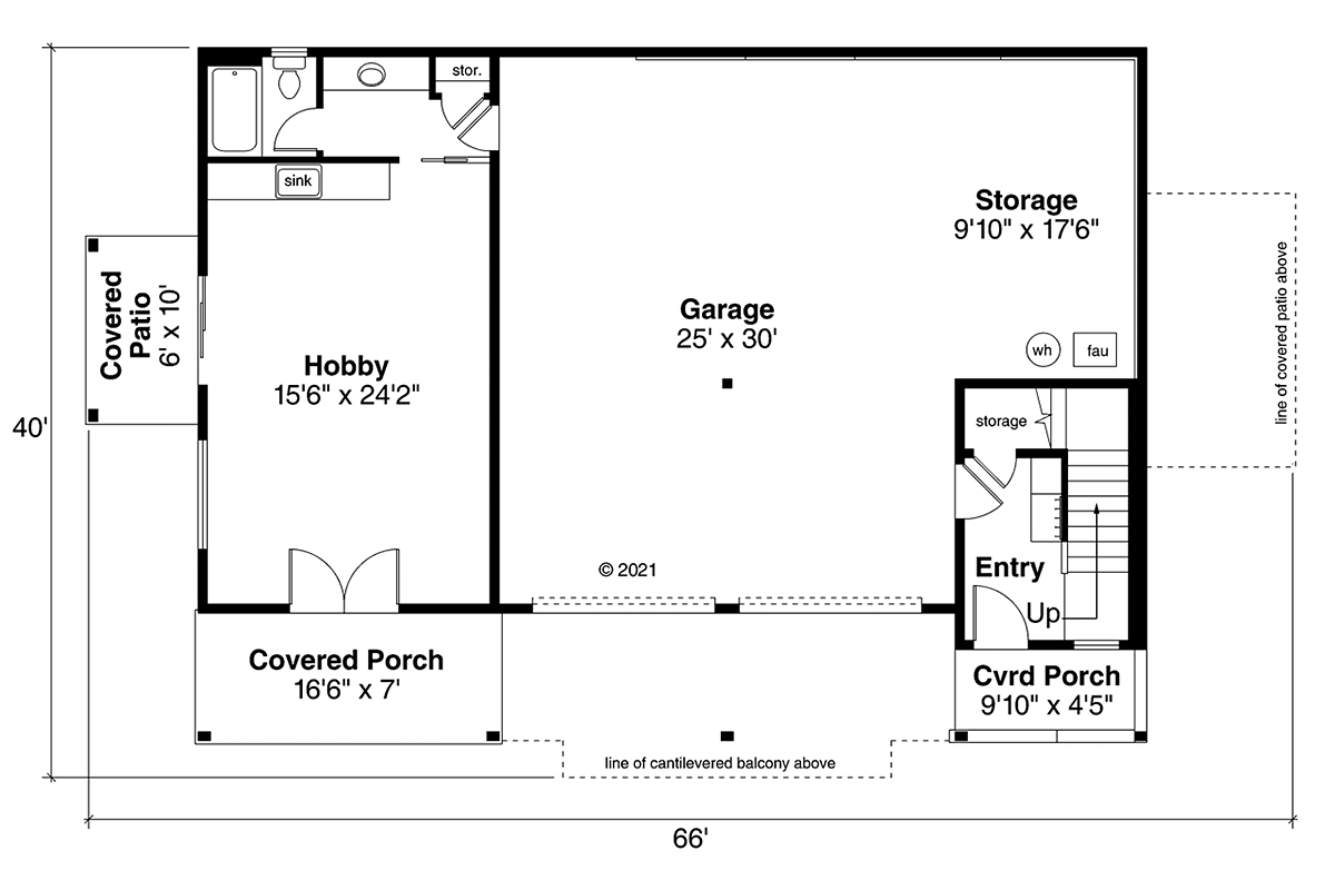 House Plan 78401 Lower Level