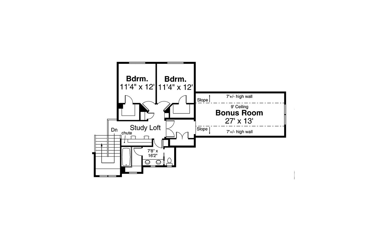 House Plan 78428 Level Two