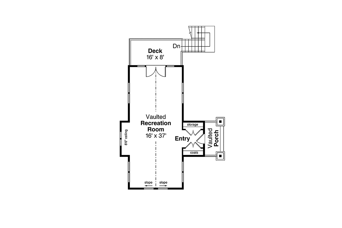 Garage Plan 78490 - 4 Car Garage Apartment Level Two