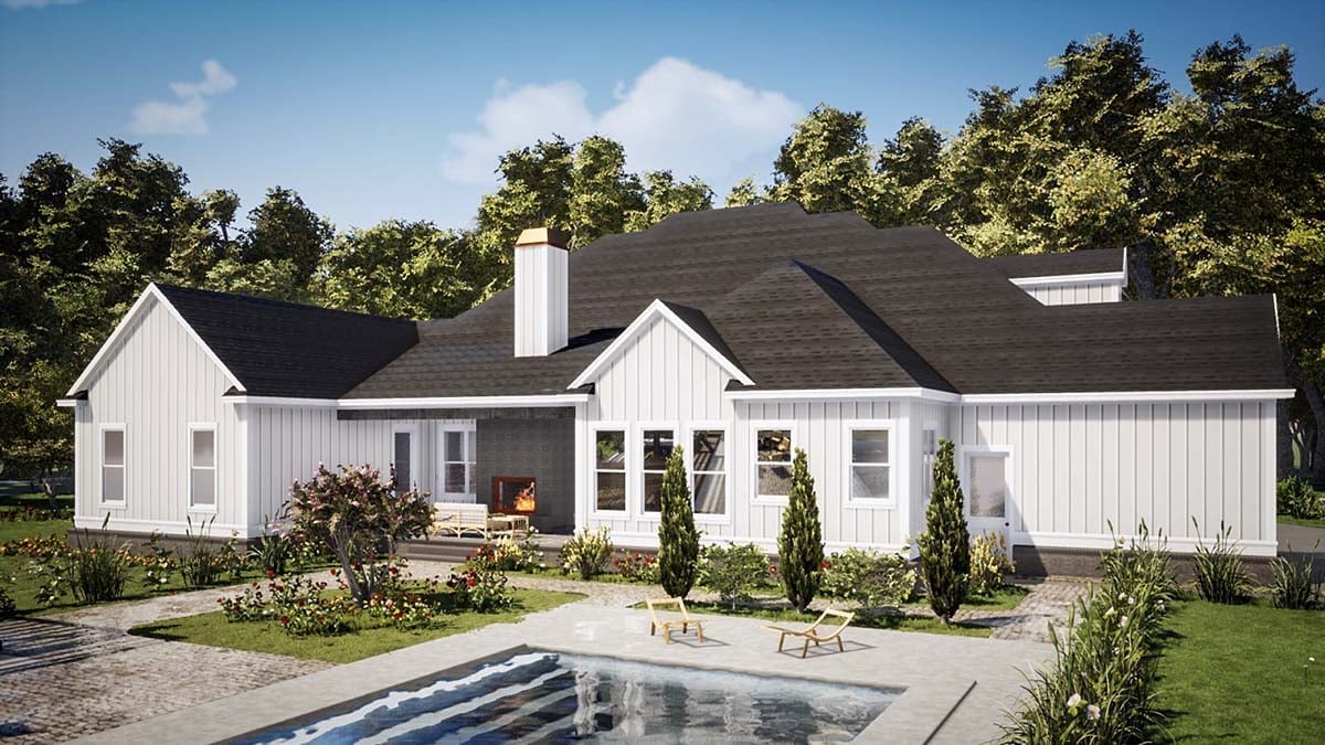 Plan 78503 | Farmhouse Style With 5 Bed, 4 Bath, 3 Car Garage