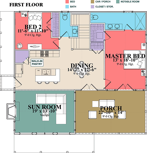 House Plan 78508 Level One