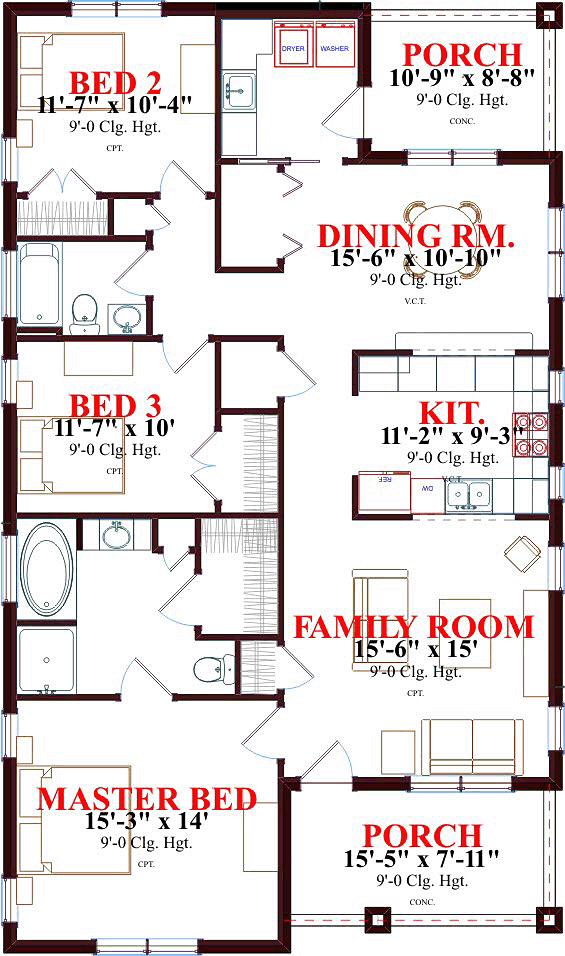 House Plan 78654 Level One
