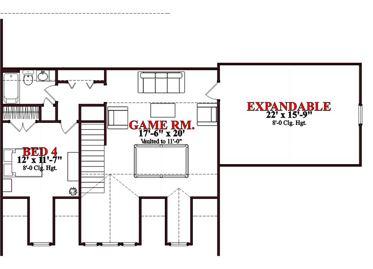 House Plan 78656 Level Two