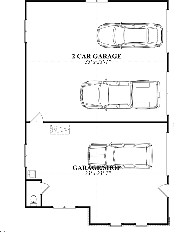 Garage Plan 78660 - 3 Car Garage Level One