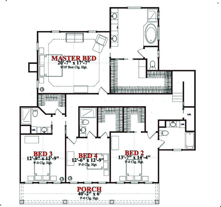 House Plan 78830 Level Two