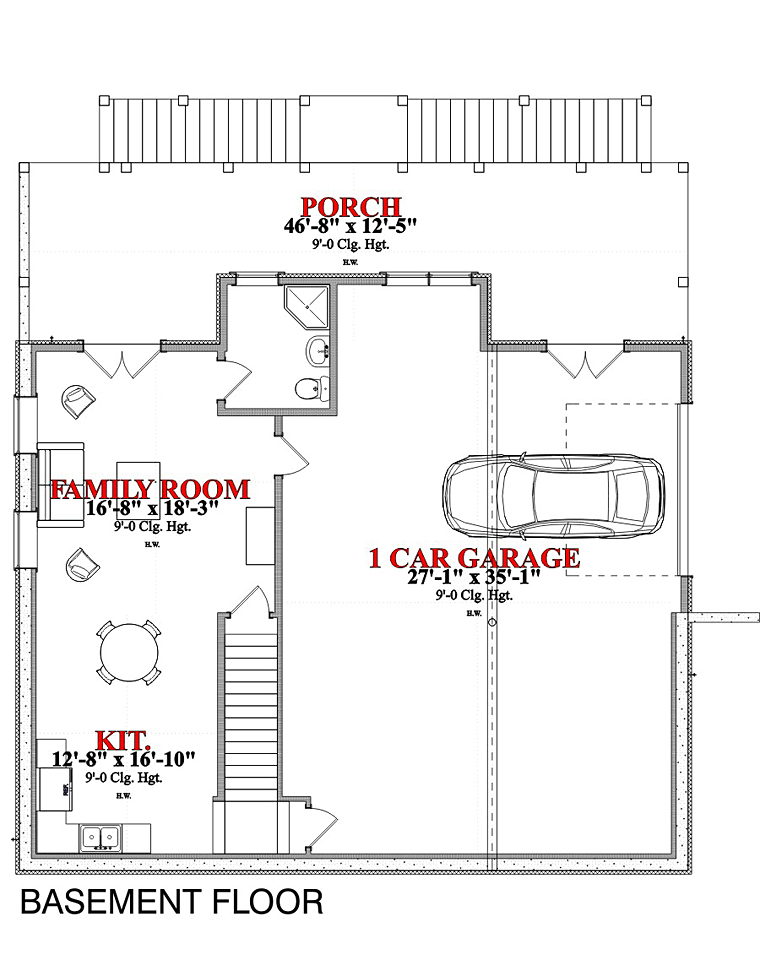 House Plan 78880 Lower Level