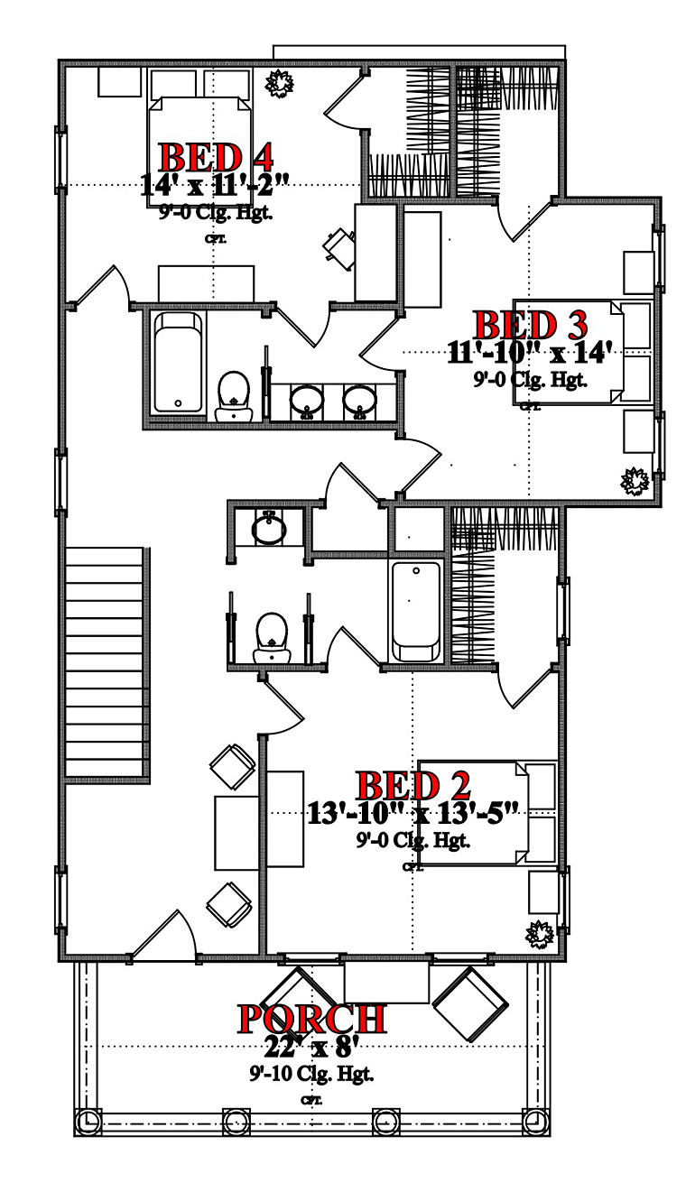 House Plan 78888 Level Two