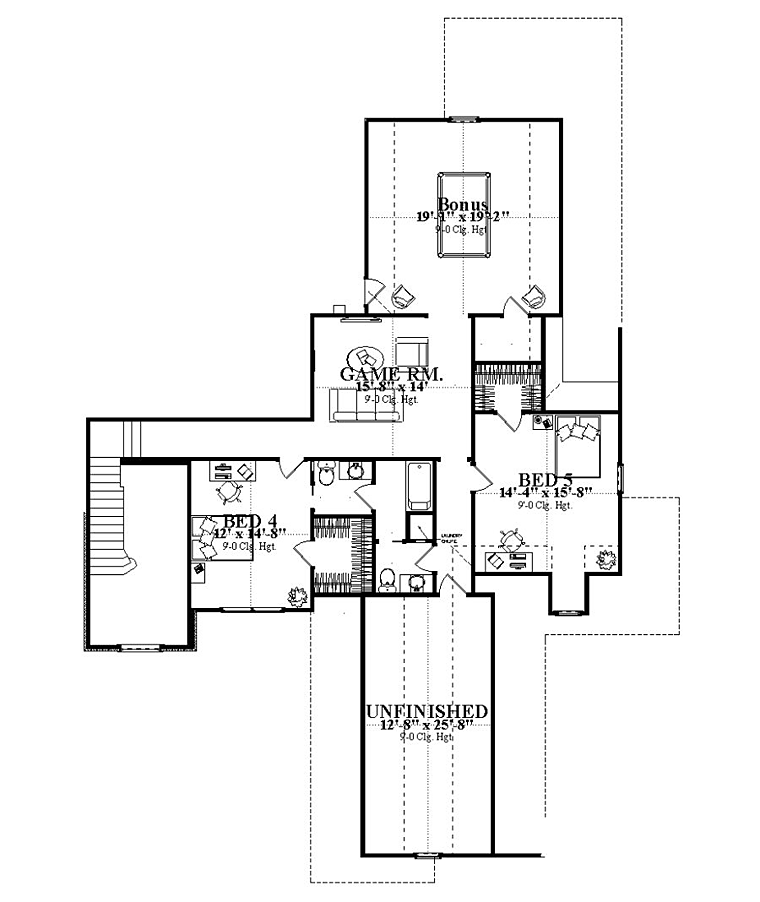 House Plan 78894 Level Two