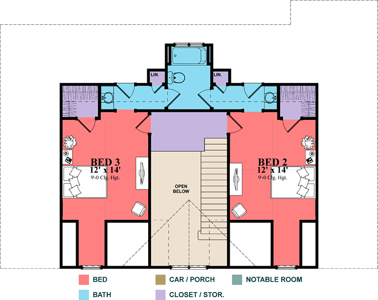 House Plan 78898 Level Two