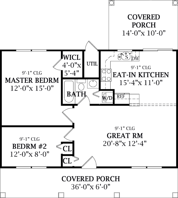 House Plan 79501 Level One