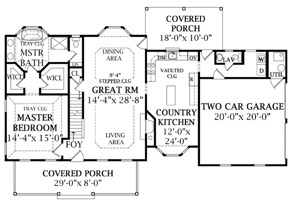 House Plan 79502 Level One