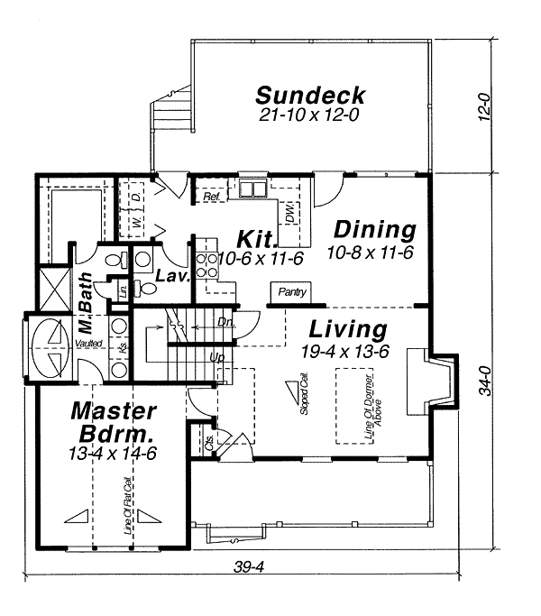 House Plan 80130 Level One