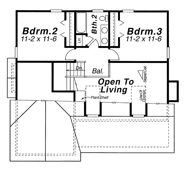 House Plan 80130 Level Two
