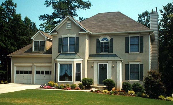 Traditional Plan with 1959 Sq. Ft., 4 Bedrooms, 3 Bathrooms, 2 Car Garage Picture 7