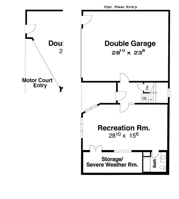 House Plan 80229 Lower Level