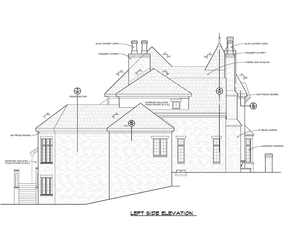 European Plan with 4583 Sq. Ft., 4 Bedrooms, 6 Bathrooms, 3 Car Garage Picture 3